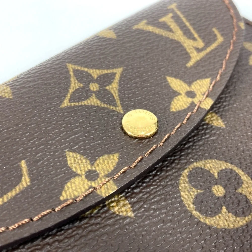 LOUIS VUITTON Brown Monogram Canvas Pochette Pouch